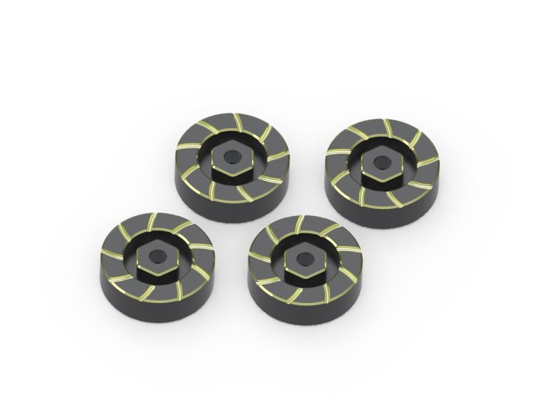 7mm Hex Hub Weight Set (Brass / 4pcs), for Venture18