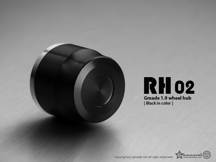 1.9 RH02 Wheel Hubs (Black) (4)
