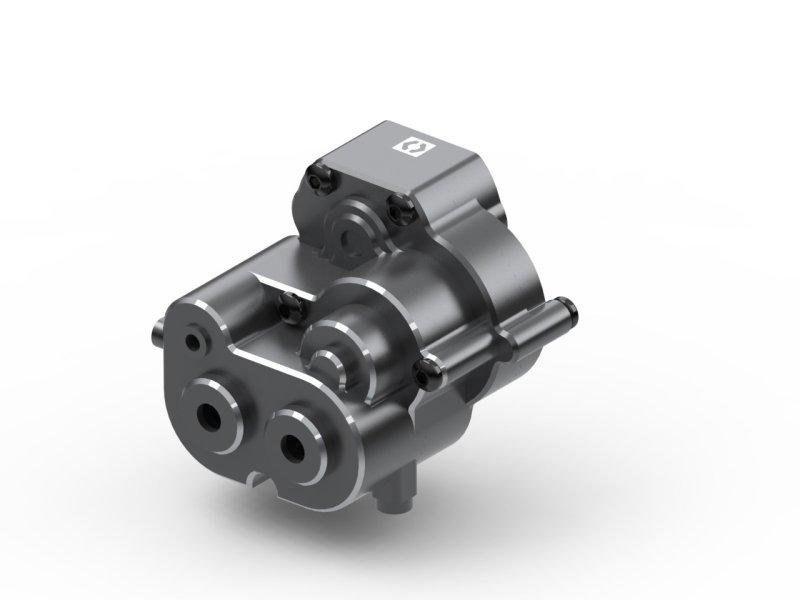Aluminum Center Gear Box Set (Gunmetal), for Venture18