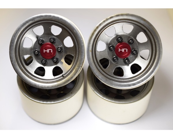 Steel 2.2 Beadlock 6-Lug Wagon Wheels for 12mm Hex Raw 4