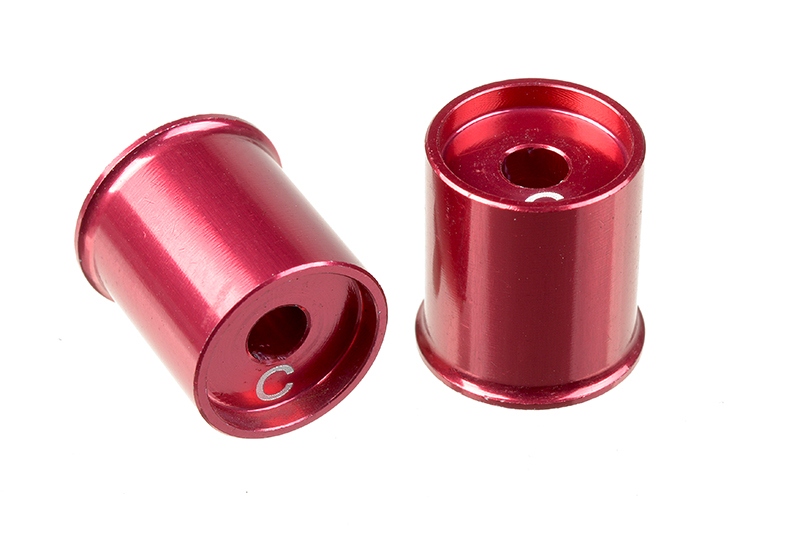 Aluminum Lower Arm Cap C, - 2mm (2 pcs) SSX-10