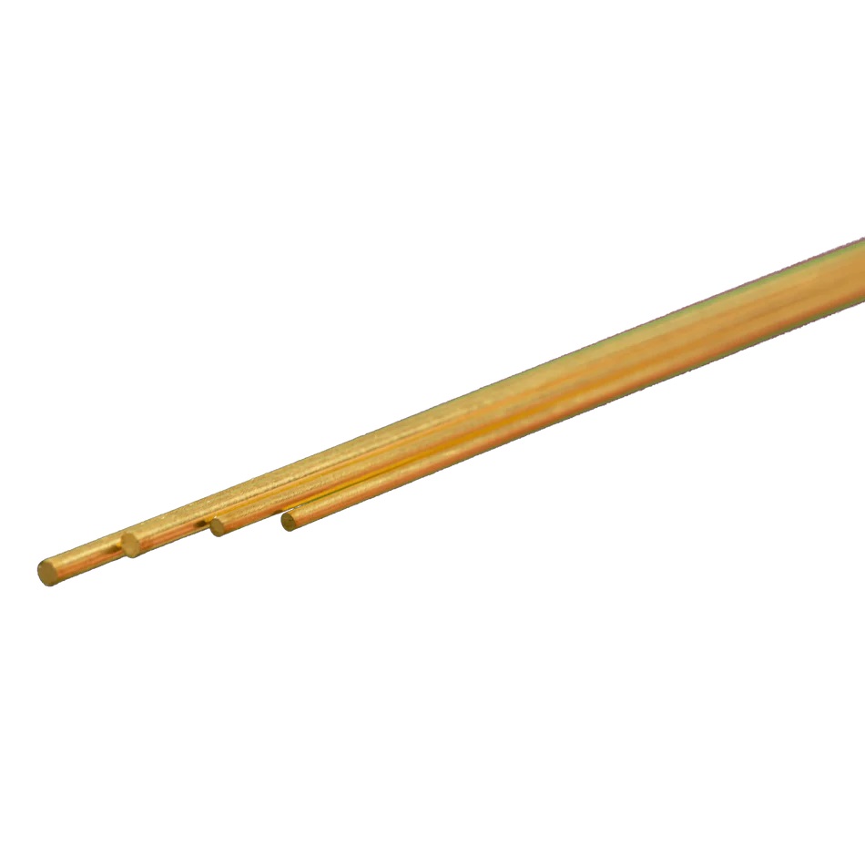 Bendable Brass Rod Assortment: (1/16", 3/64") x 12" Long
