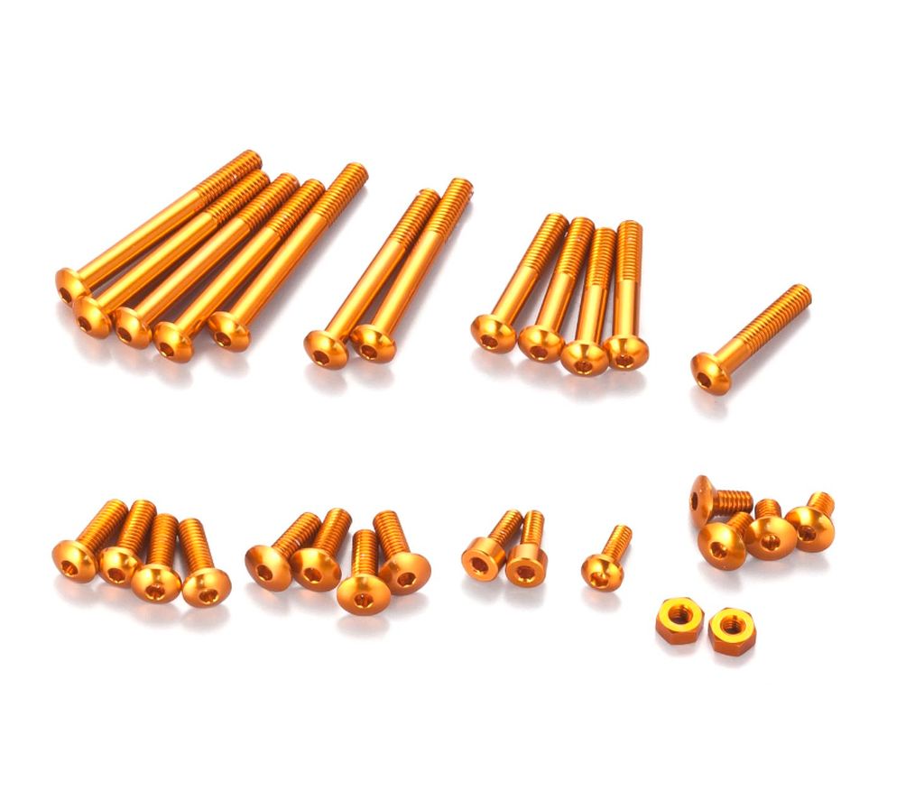 Aluminum Screw Set for EX-RR / EX-2 / LDT / NEXT (Orange)