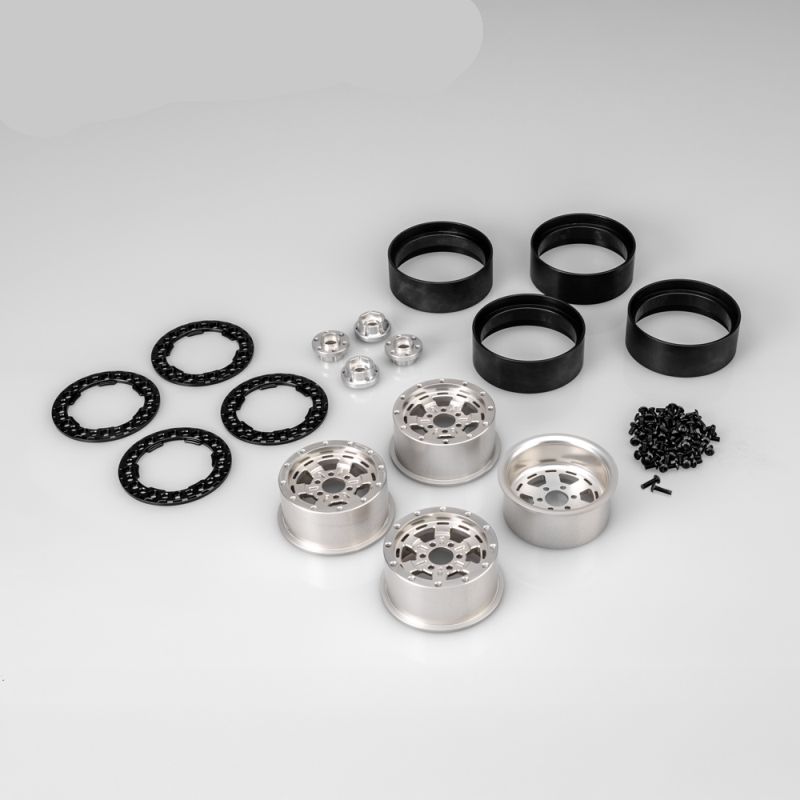 Jammer, 2.2" Crawler Wheel, Natural w/ Black Beadlock, 4pc