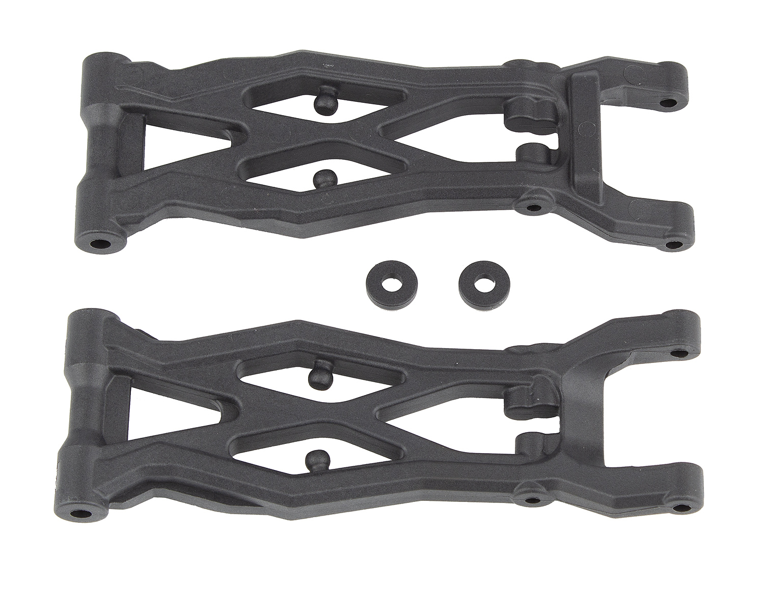 Team Associated RC10T6.2 Factory Team Rear Suspension Arms, Gull Wing, Carbon Fiber