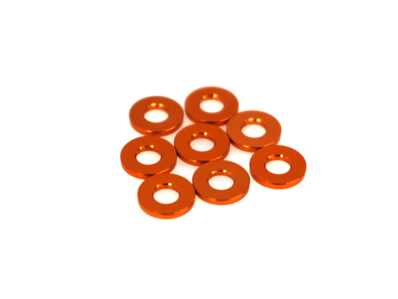 Shim 3x7x1mm (Orange/8pcs)