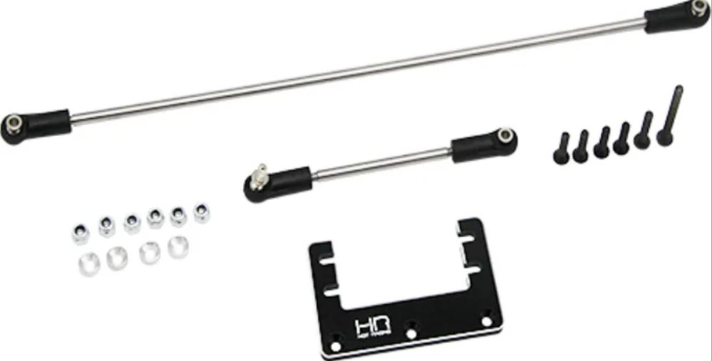 Aluminum Steering Servo Mount & SS Rods Kyosho Fo-Xx Mad