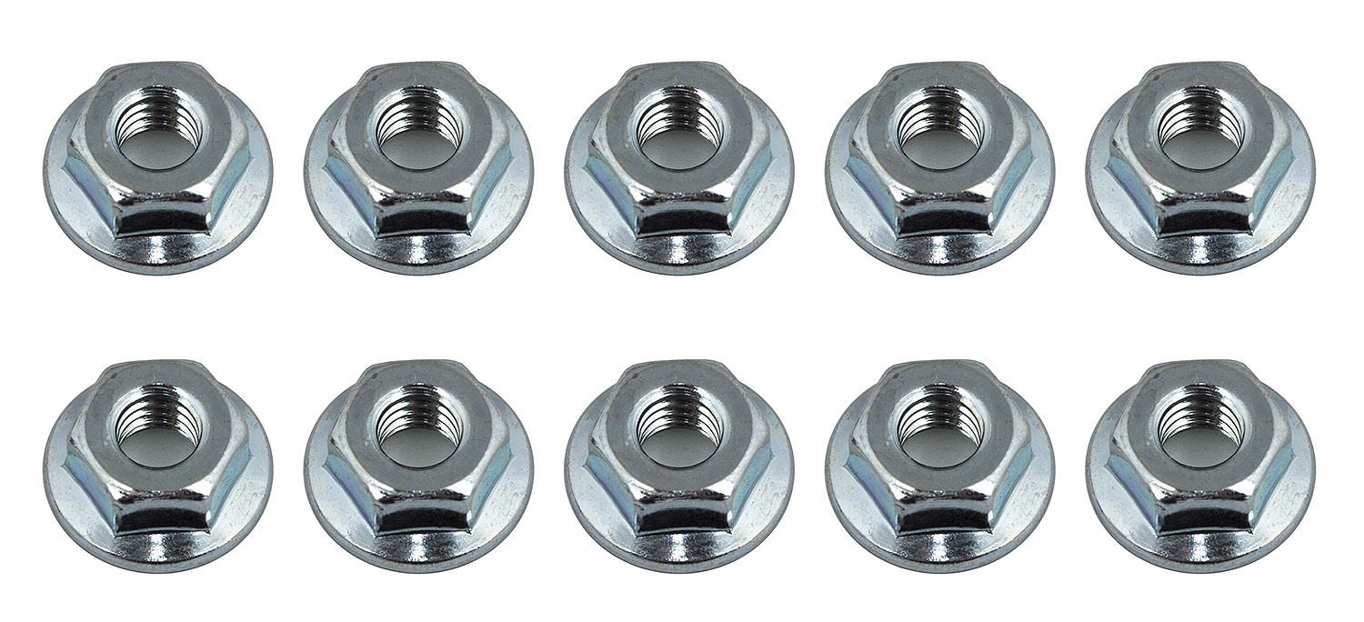 Nuts, M4 Serrated Wheel Nuts