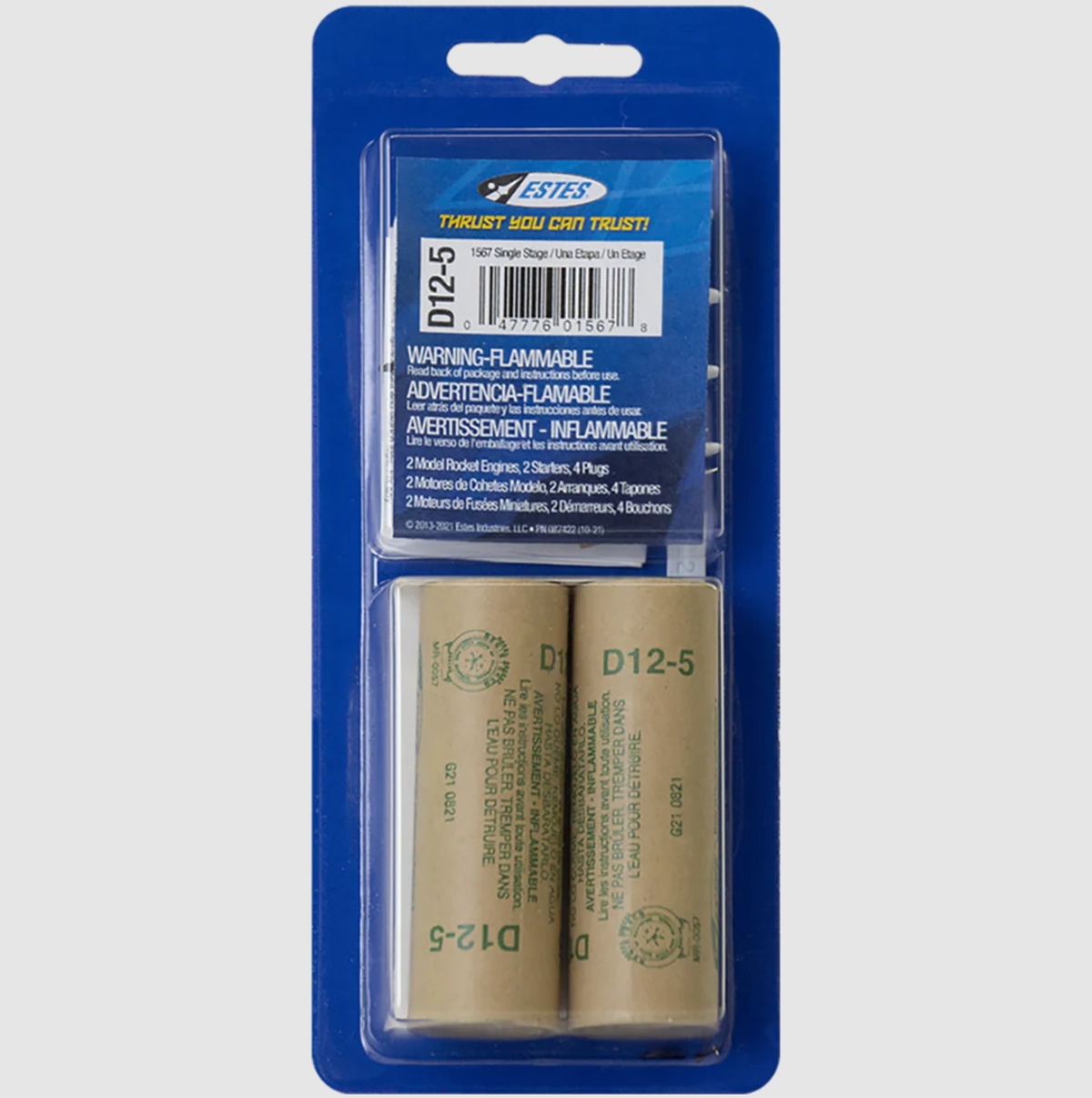 D12-5 Model Rocket Engines (2pk)