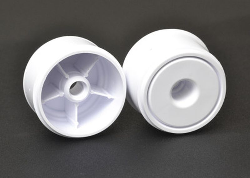 F1 1/10 DISK WHEELS- FRONT, WHITE 1 pair for use with Exotek F1 tires only