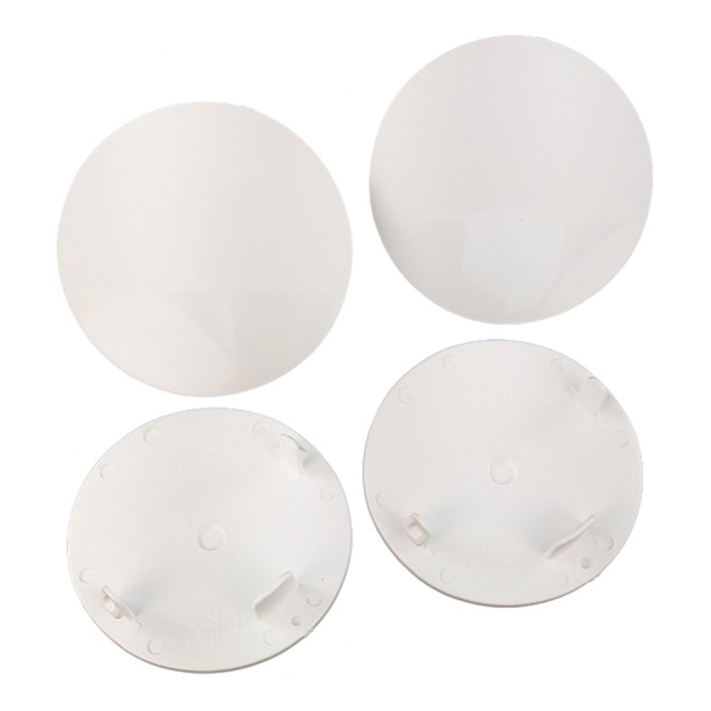 Snap-In Mud Plugs for Speedway Wheels (White)