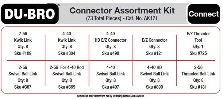 Connector Assortment Kit, 73pcs