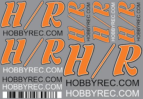 Hobby Rec Sticker Set, 6" x 4"