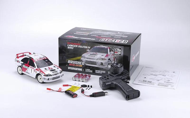 GT24 2.0 Mitsubishi Lancer EVO 4 WRC, Brushed Motor Edition