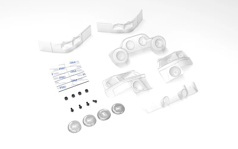 M48S Subaru WRC 1997 Light Buckets (Clear)