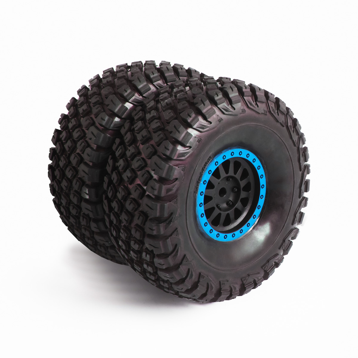 Wheel and Tire Mounted (Blue) 