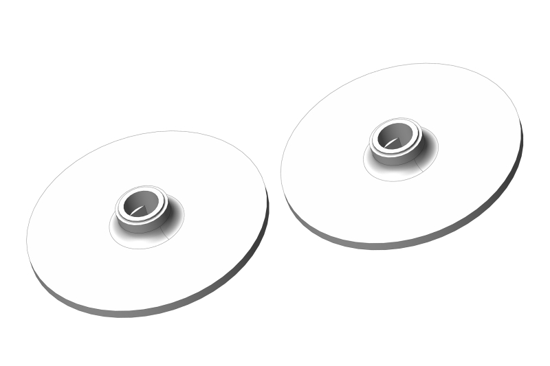 Slipper Clutch Plate - Aluminum - 2 pcs: Mammoth,
