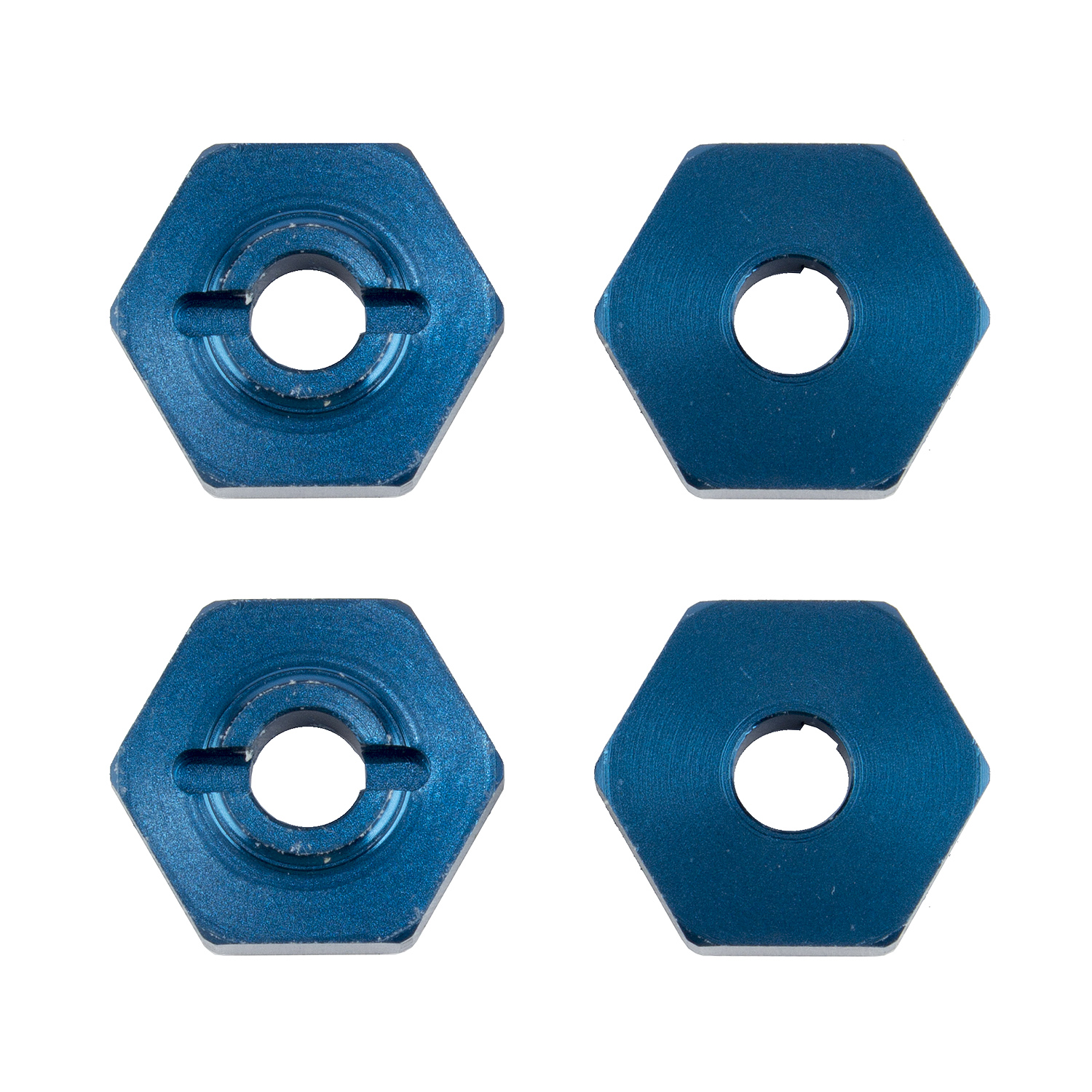 FT 1:14 Wheel Hexes, Blue Alum