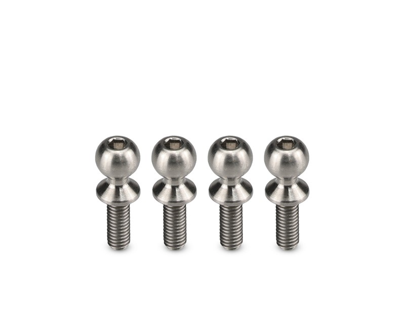 Titanium Ball Stud, for Associ B6/T6/SC6/DR10, Regulator Stee