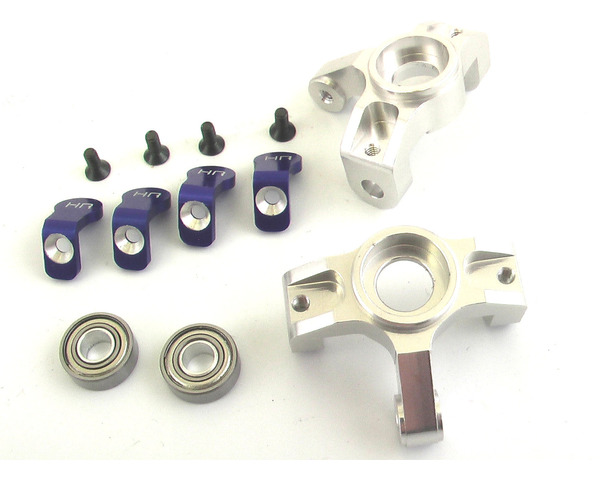 Silver Aluminum Front Steering Knuckles