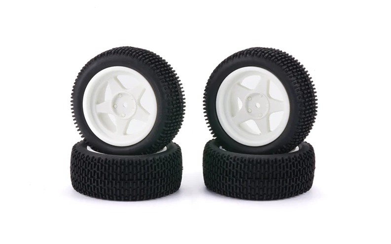 M48S Dirt Spec Tire Set Mounted on 5 Spoke Wheel