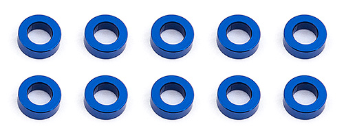 Ballstud Washers 5.5 x 2.0mm Blue Aluminum (10)