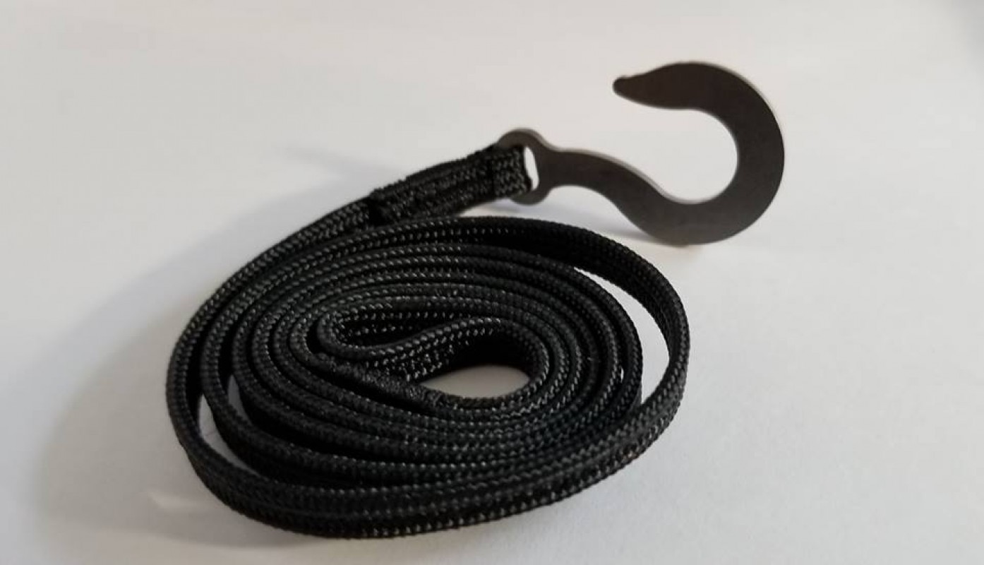 Black Tow Strap with Hook 