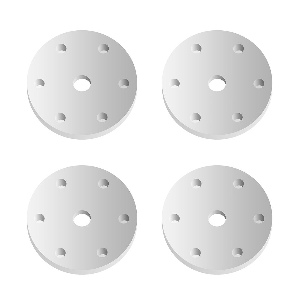 FT 16mm Shock Pistons, 6x1.4, Flat, for RC8B4.1/RC8B4.1e