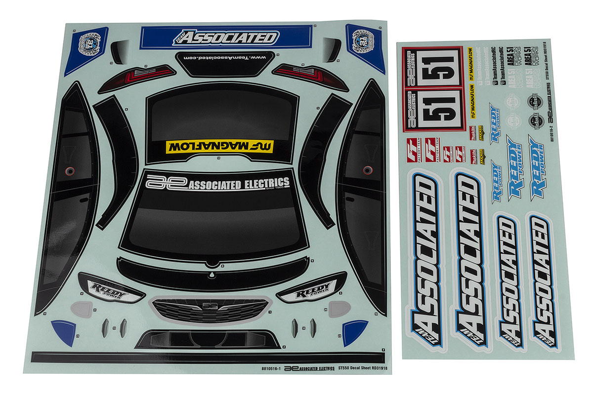 Apex2 Sport ST550 Decal Sheet 