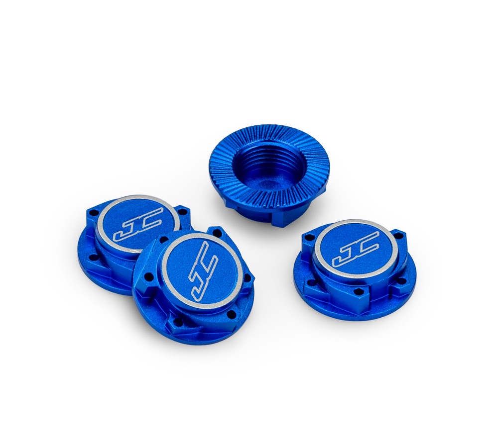 17mm Punisher "Clutch" Wheel Nut, 4pcs, Blue, Fits 1/8th