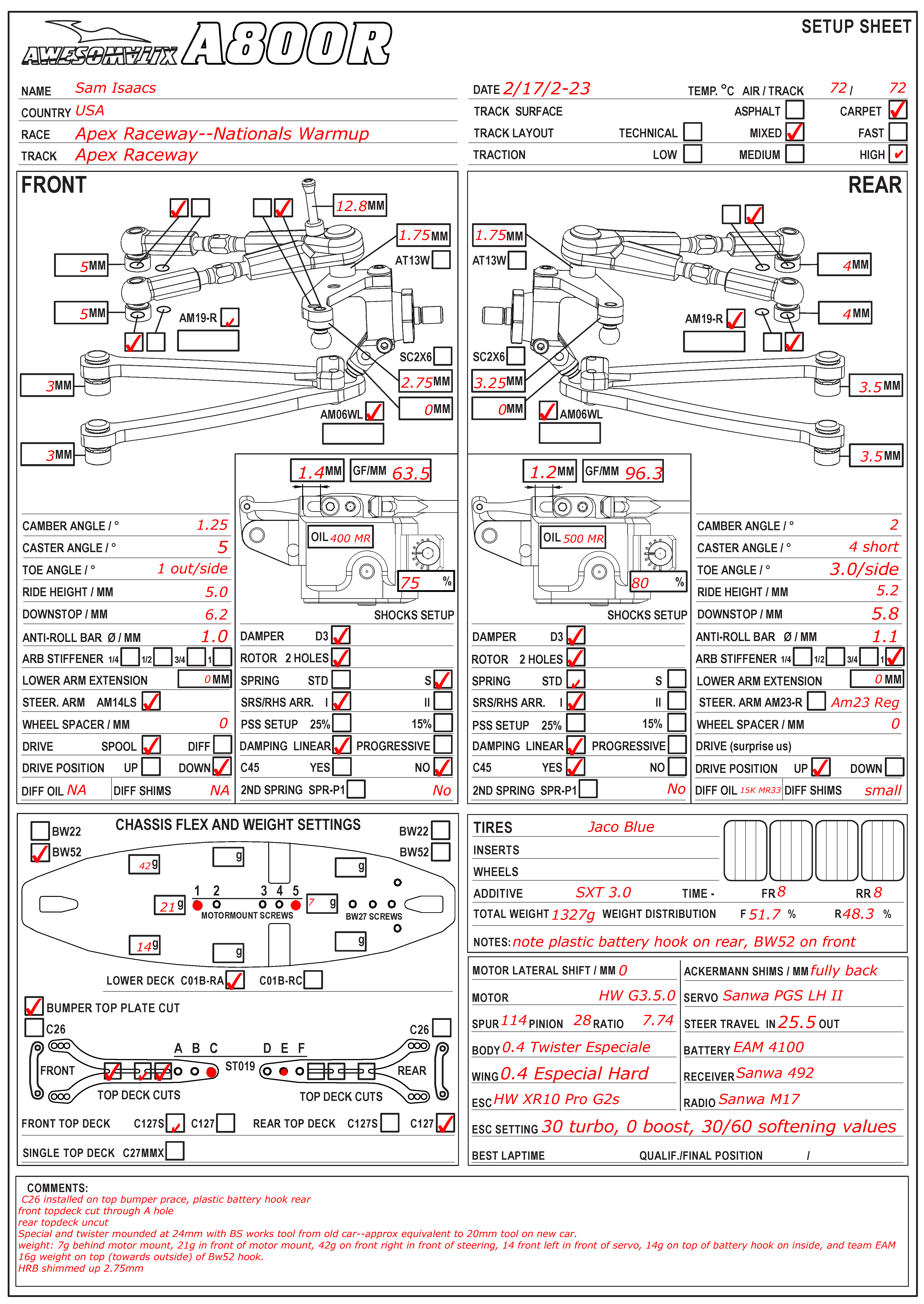 Warm-Up - Apex Raceway