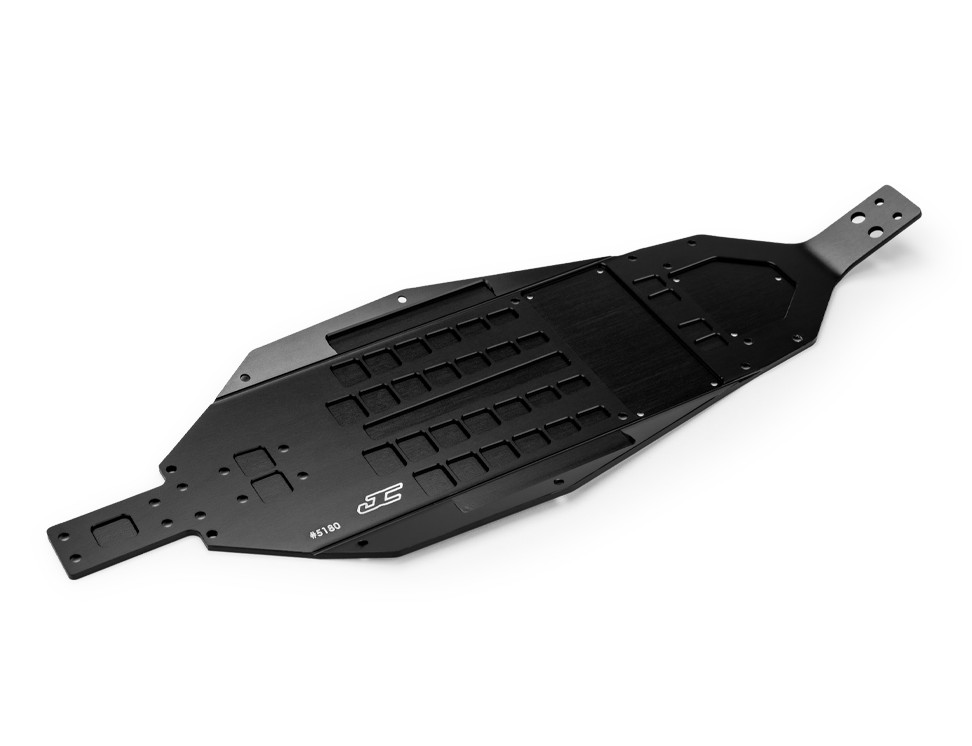 RC10B7 Chassis, Standard Hard Anodized - Black