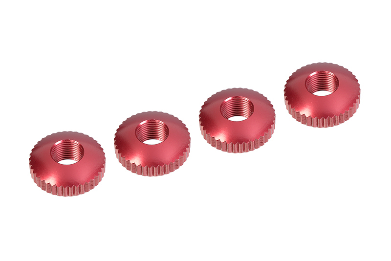 Aluminum Body Mount Cambered Nuts - 4 pcs