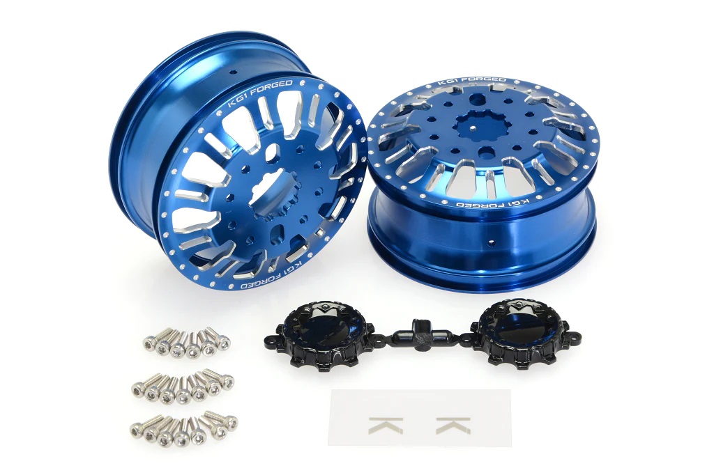KG1 KD004 Duel Rear Dually Wheel (Blue Anodized, 2pcs,