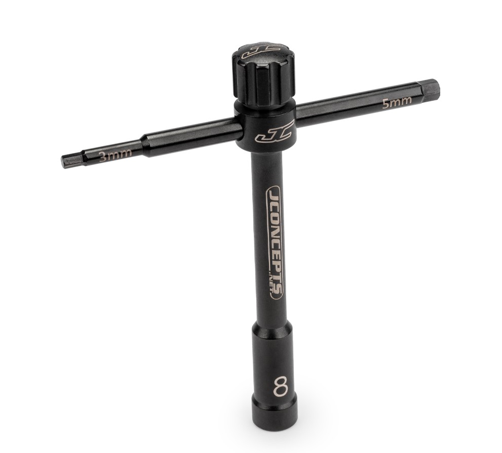 Multi-Wrench, Black, 8mm (Glow Plug), 3mm/5mm Wrench