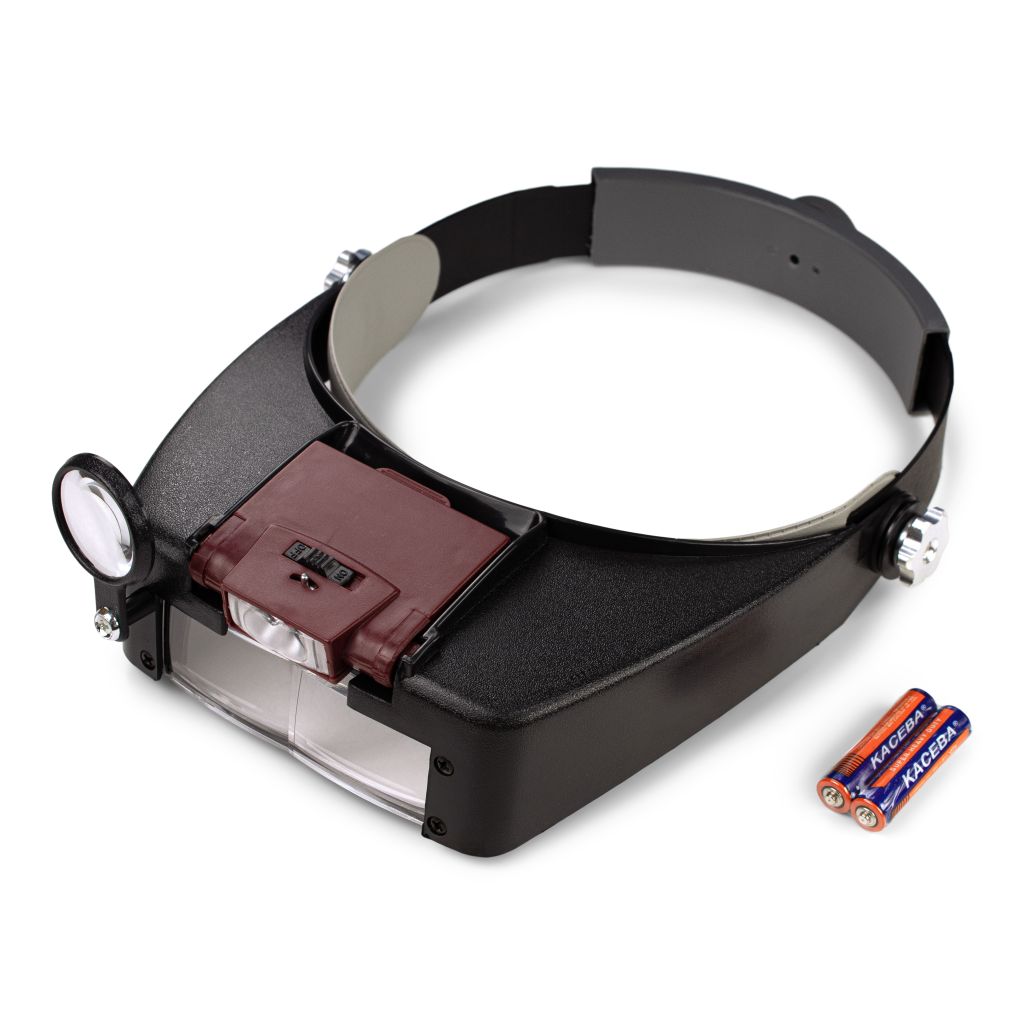 Adjustable LED Lighted Magnifying Visor