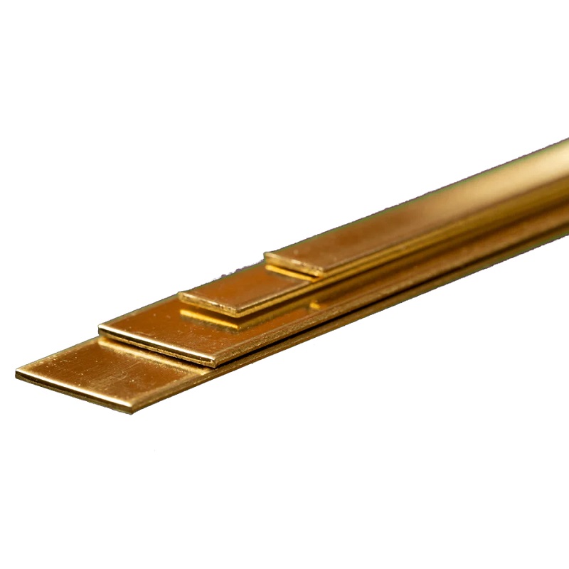 Bendable Brass Strip: 0.032 x (1/4" & 1/2") x 12" Long