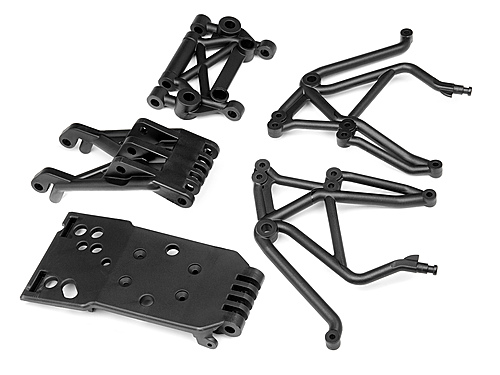 Rear Skid Plate Set Super 5SC Flux