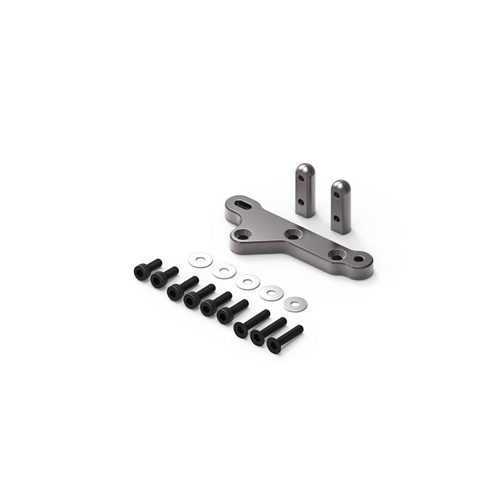 GA60 Aluminum Axle Servo Mount (Titanium Gray): GOM