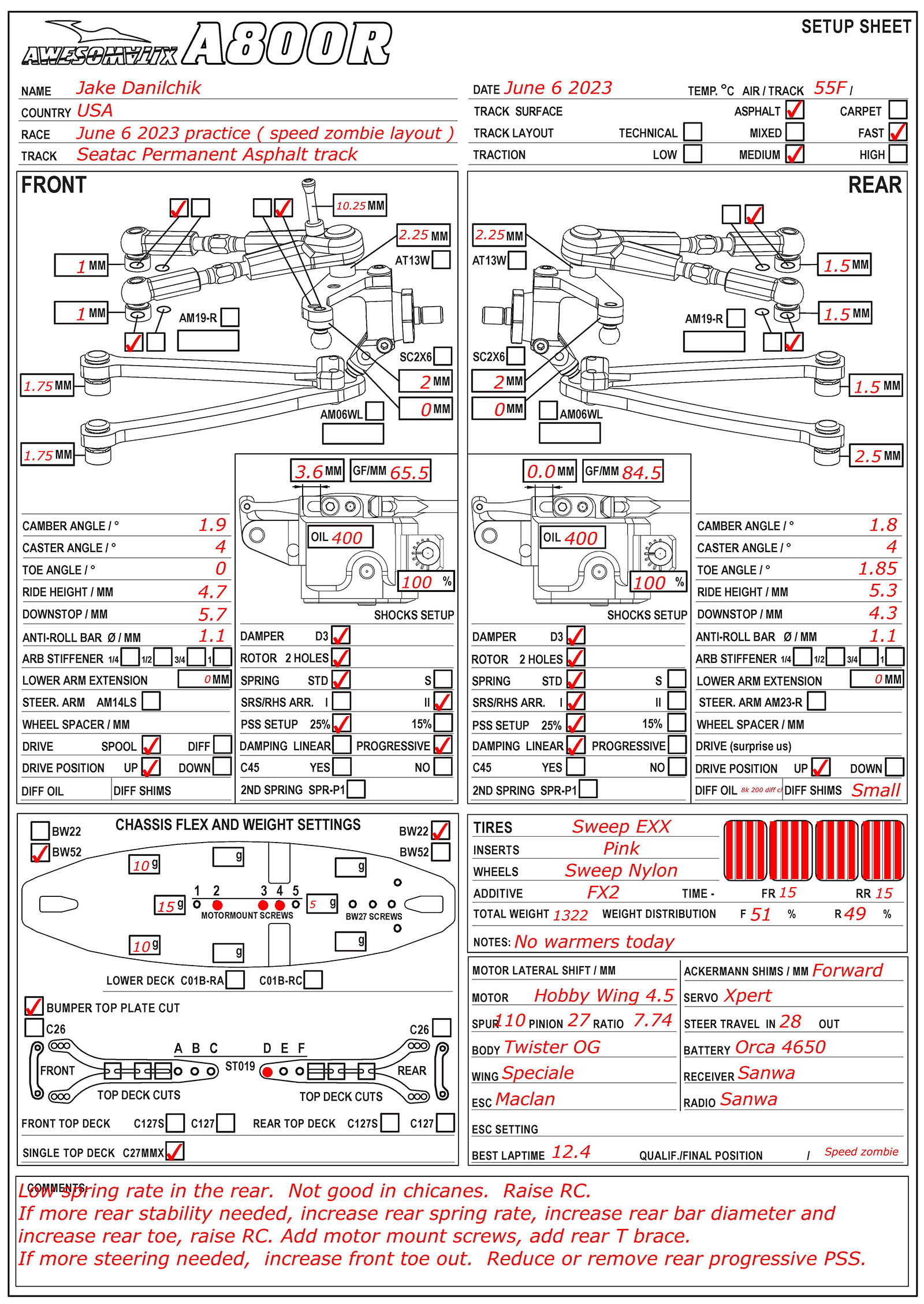 Practice - SeaTac Zombie Speed Layout