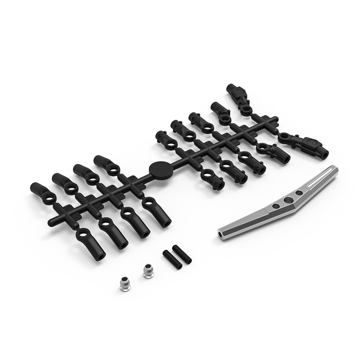 GR01 Machined M4 99mm Upper Link (Silver): GOM