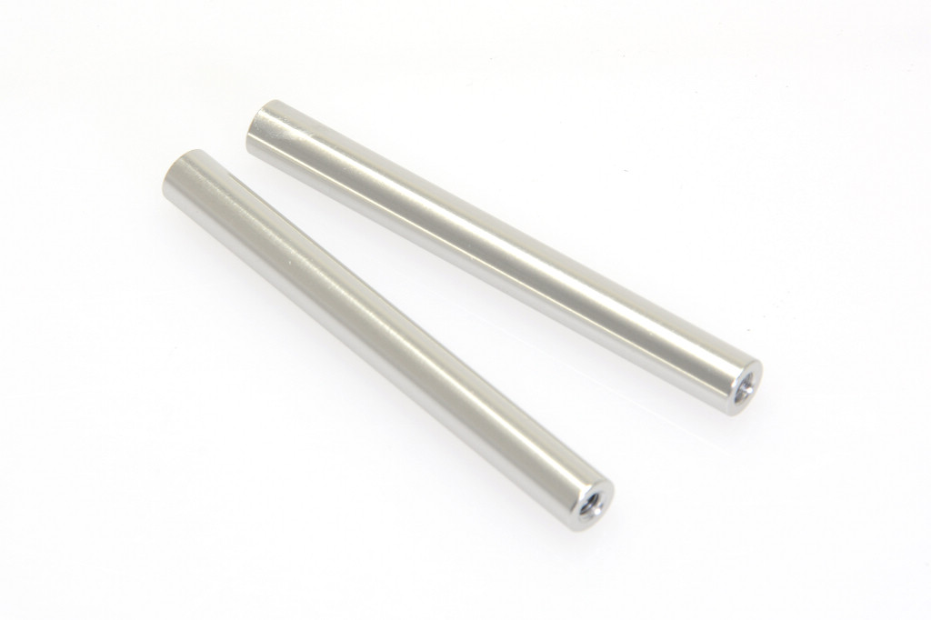 M3x57mm Threaded Aluminum Link (silver anodized) 2pcs