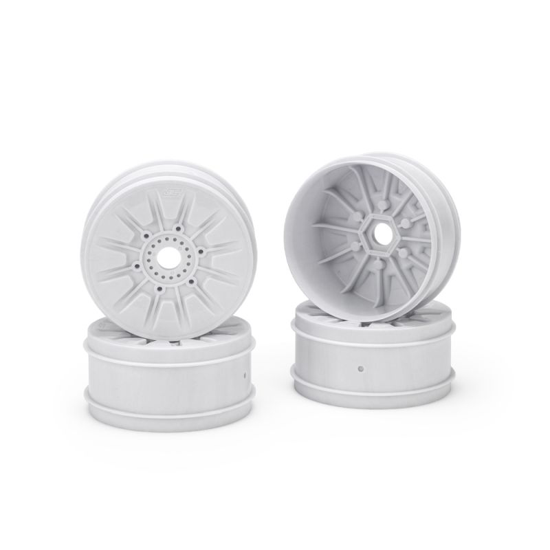 Pioneer 1:8th Buggy Wheel, 83mm, White, 4pc, for 1:8th