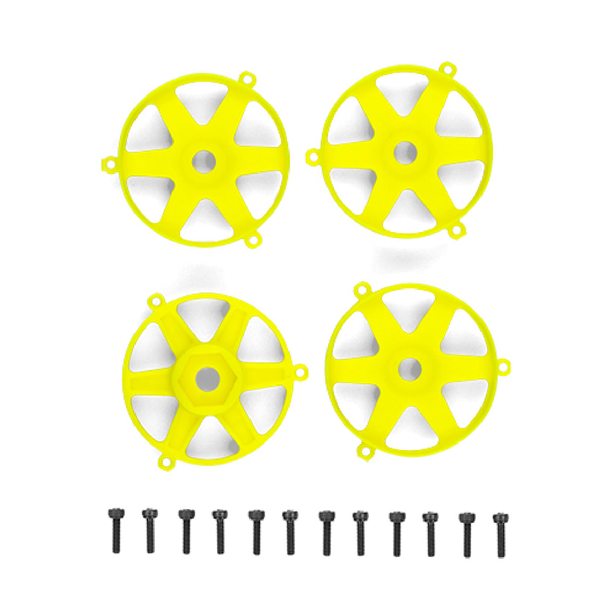 DC10 FT Adjustable Wheel Face Plate, Fluorescent Yellow