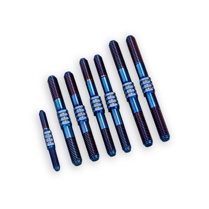 TLR 8ight-X 2.0 / XE Titanium Turnbuckle Set, Burnt Blue, 7p