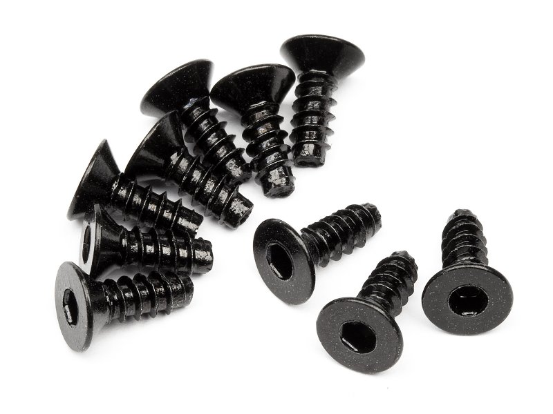 Tp. Flat Head Screw M3X8mm (Hex Socket/10pcs)