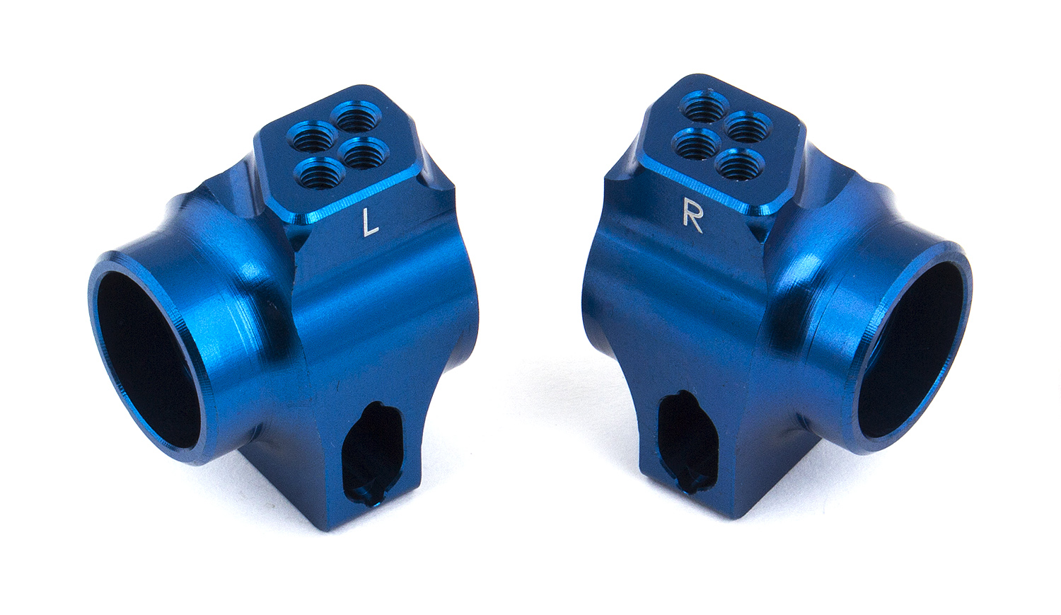 B6 Factory Team Blue Aluminum Rear Hubs