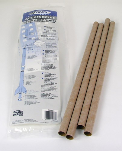 BT-20 Body Tube, for Model Rockets (4pk)