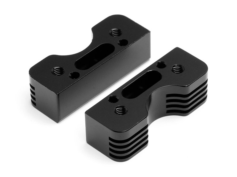 CNC Engine Cooling Mount Set Trophy 3.5/4.6 Series (Black)