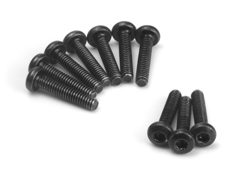 Button Head Screw M2x10mm (Hex Socket/10pcs)